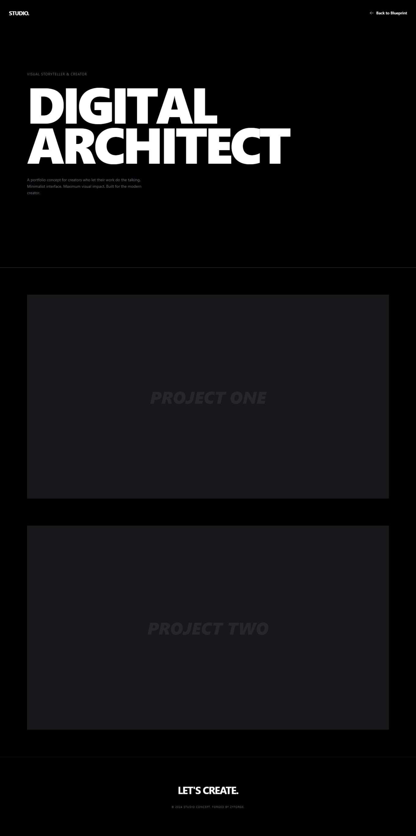 Studio: Creator Portfolio